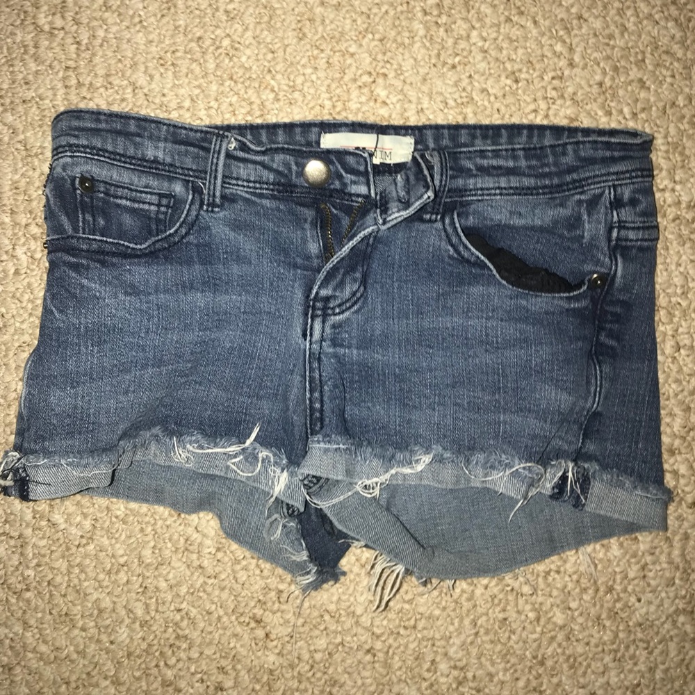 Dark Washed Denim Shorts